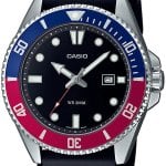 casio herrklocka mdv-107-1a3vef collection svart/gummi ø44.2 mm