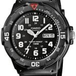 casio herrklocka mrw-200h-1bveg collection svart/gummi ø43 mm
