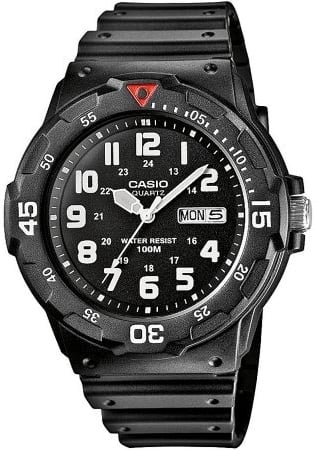 Casio herrklocka mrw-200h-1bveg collection svart/gummi ø43 mm casio herrklocka mrw-200h-1bveg collection svart/gummi ø43 mm