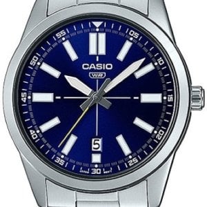 Casio Herrklocka MTP-VD02D-2EUDF Classic Blå/Stål Ø41 mm
