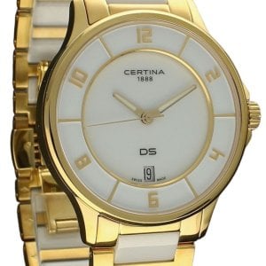 Certina Damklocka C039.251.33.017.00 DS 6 Vit/Keramik Ø35 mm