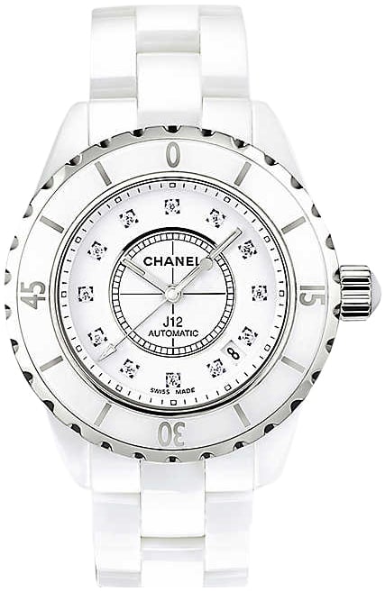Chanel damklocka h1629 j12 vit/keramik ø38 mm chanel damklocka h1629 j12 vit/keramik ø38 mm