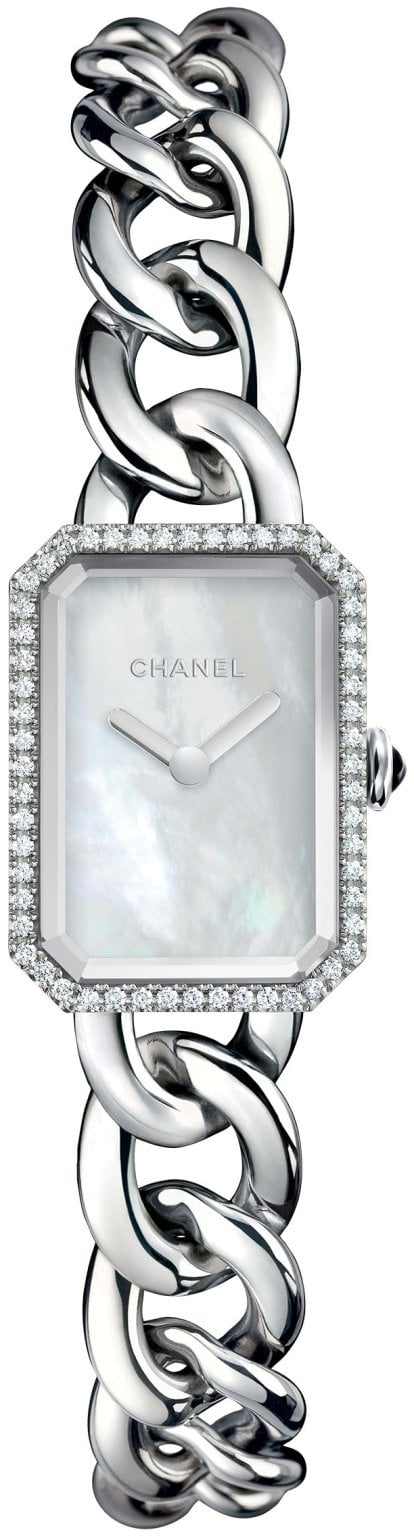 Chanel Damklocka H3253 Premiere Vit/Stål 16x22 mm