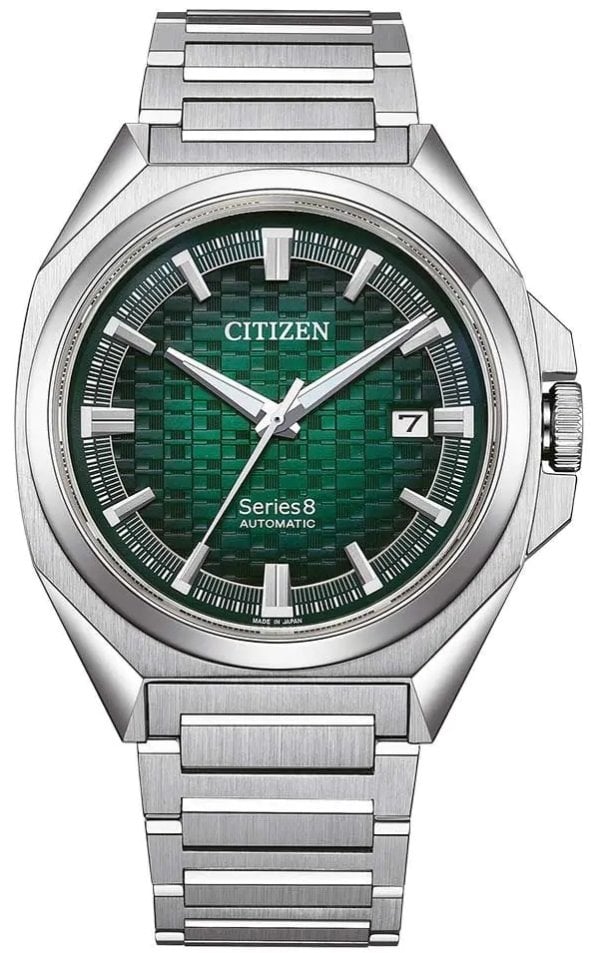 Citizen Herrklocka NB6050-51W Series 8 Grön/Stål Ø40.1 mm