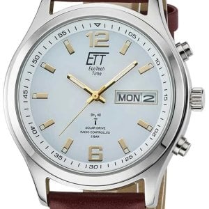 ETT Eco Tech Time Herrklocka EGS-11248-12L Gobi Grå/Läder Ø40 mm