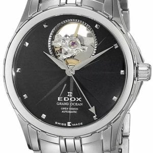 Edox Damklocka 85013-3-NIN Grand Ocean Svart/Stål Ø33 mm