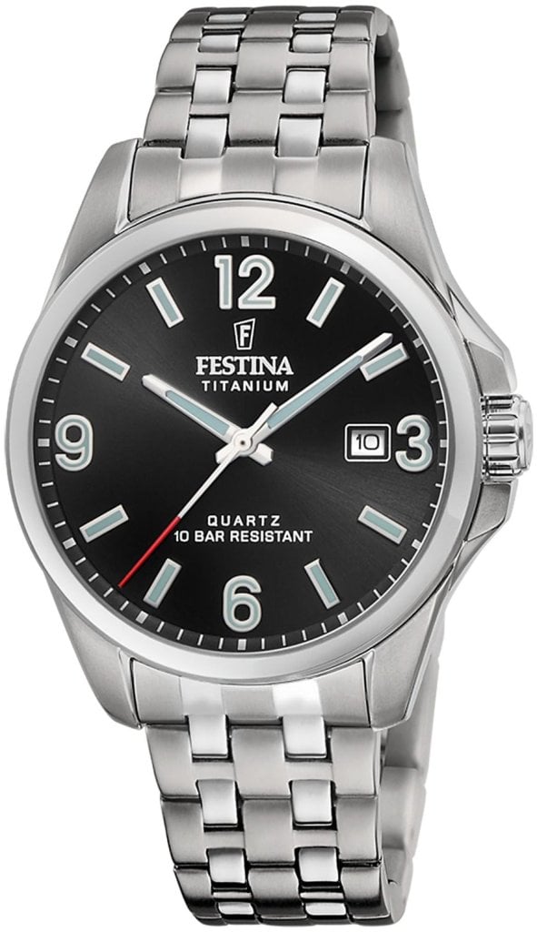Festina Herrklocka F20696-3 Titanium Svart/Titan Ø41 mm
