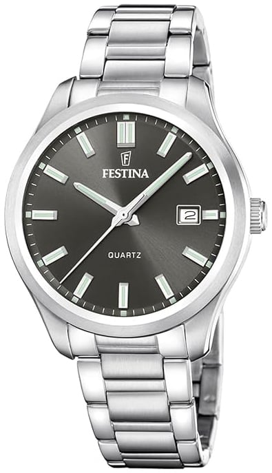 Festina Herrklocka F20736-5 Classic Svart/Stål Ø42 mm