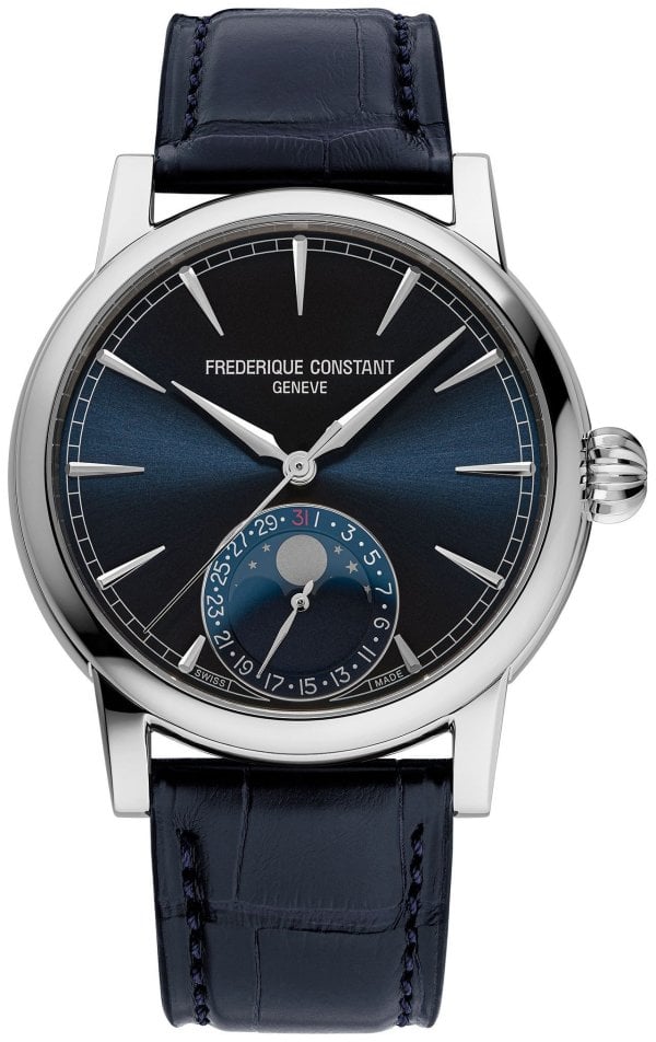 Frederique Constant Herrklocka FC-716N3H6 Manufacture Blå/Läder