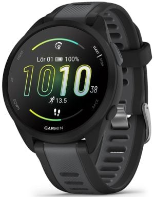 Garmin 010-02863-20 Forerunner 165 Svart/Gummi Ø43 mm
