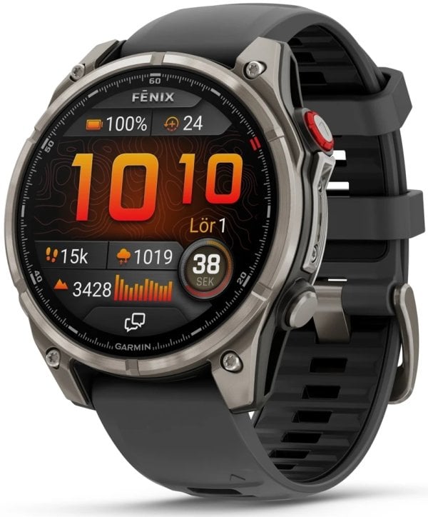 Garmin 010-03198-11 Fēnix 8 Pro Amoled Gummi Ø47 mm