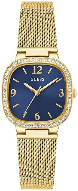 Guess Damklocka GW0354L6 Tapestry Blå/Gulguldtonat stål