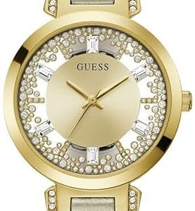 Guess Damklocka GW0535L4 Dress Guld/Läder Ø38 mm