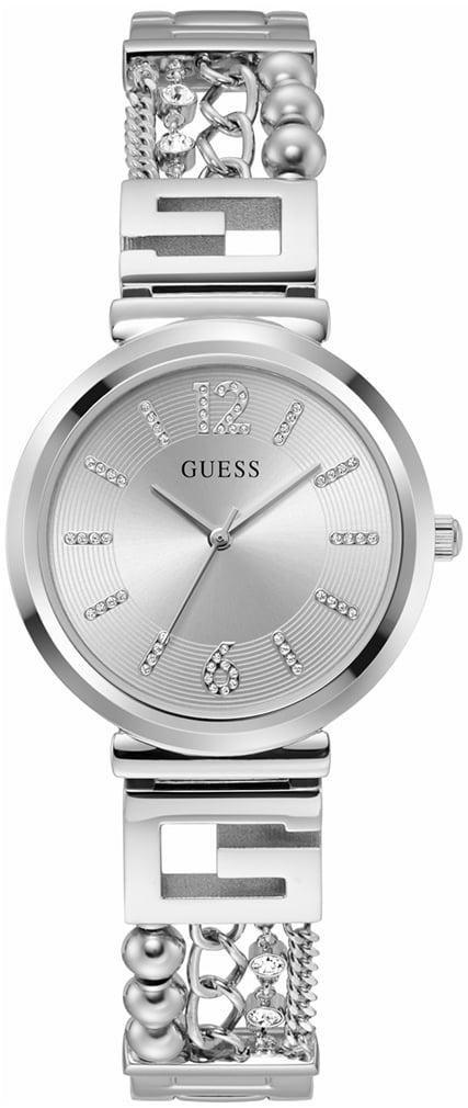 Guess Damklocka GW0545L1 Cluster Silverfärgad/Stål Ø32 mm