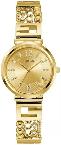 Guess Damklocka GW0545L2 G Cluster Guld/Gulguldtonat stål Ø32 mm