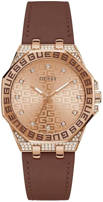 Guess Damklocka GW0547L2 Insignia Roséguldstonad/Läder Ø32 mm