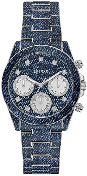 Guess Damklocka GW0750L1 Indigo Blå/Textil Ø38 mm