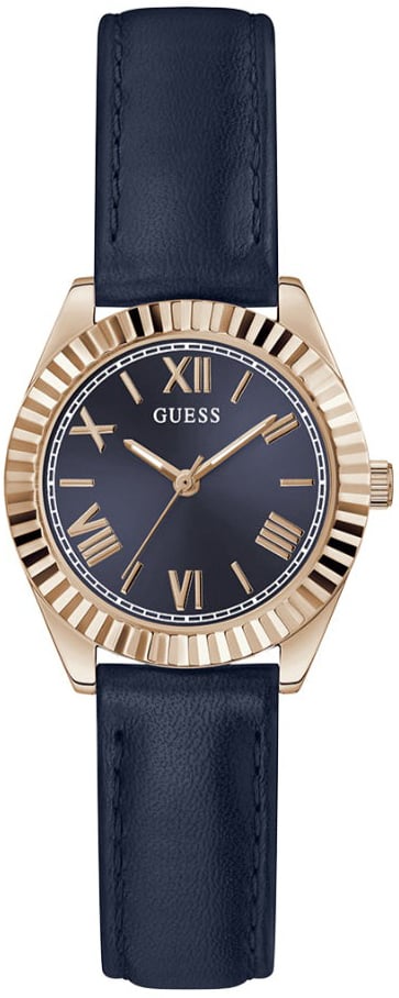 Guess Damklocka GW0761L2 Mini Luna Blå/Läder Ø30 mm