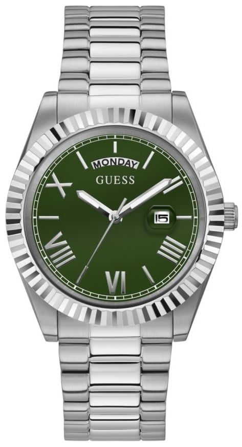 Guess Herrklocka GW0265G10 Connoisseur Grön/Stål Ø43 mm
