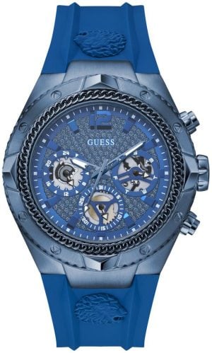 Guess Herrklocka GW0717G2 Blå/Gummi Ø46 mm
