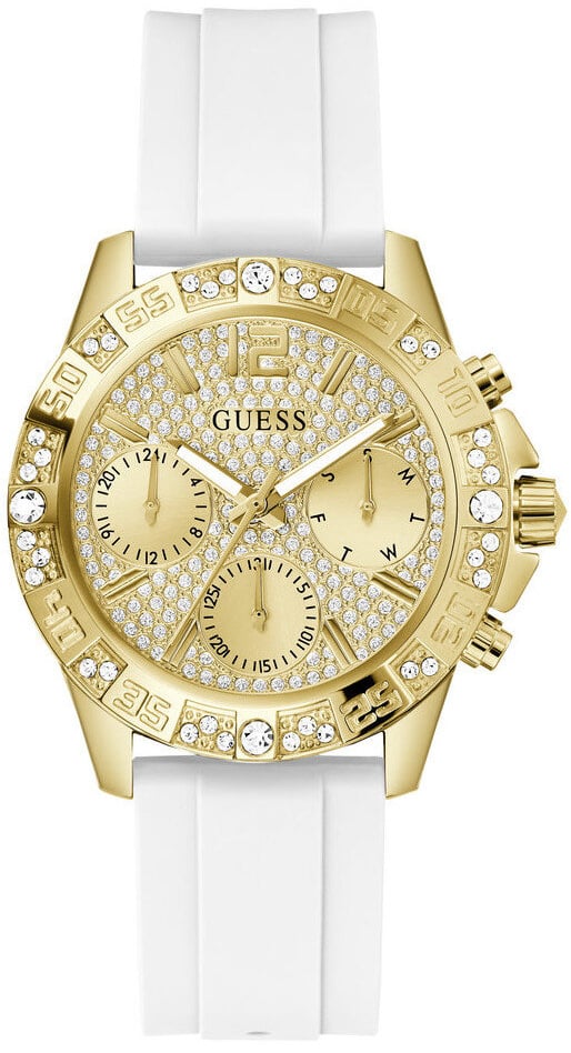 Guess Herrklocka GW0772L3 Majesty Guld/Gummi Ø42 mm