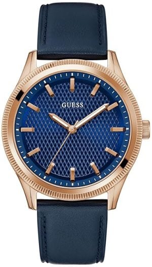 Guess Herrklocka GW0846G2 Dex Blå/Läder Ø44 mm