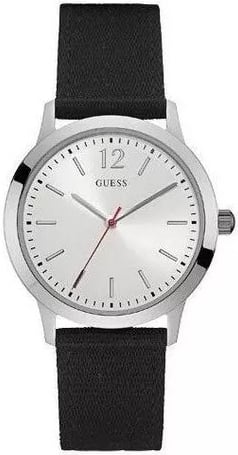Guess Herrklocka W0976G1 Precision Silverfärgad/Textil Ø40 mm