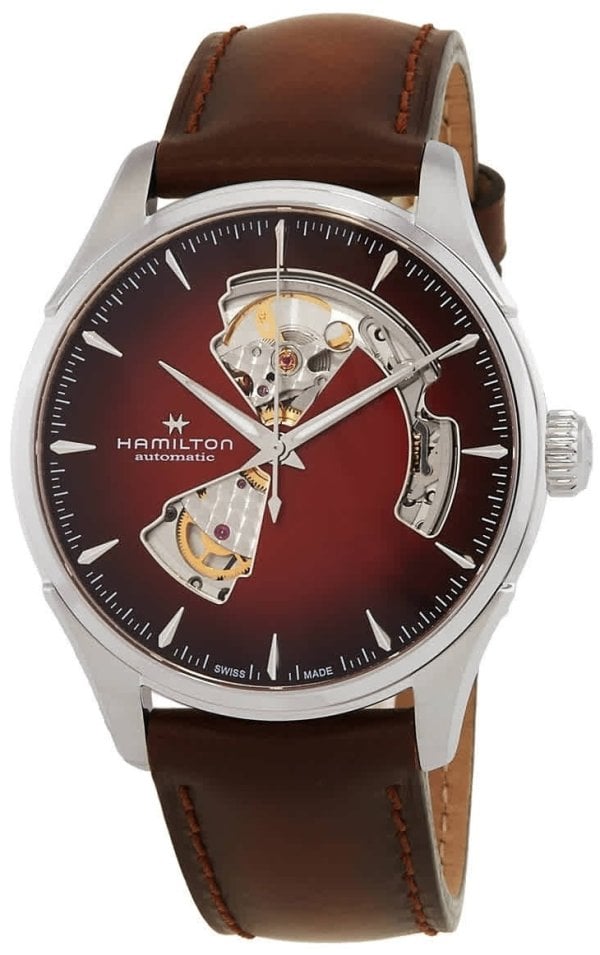 Hamilton Herrklocka H32675570 Jazzmaster Opern Heart Röd/Läder Ø40