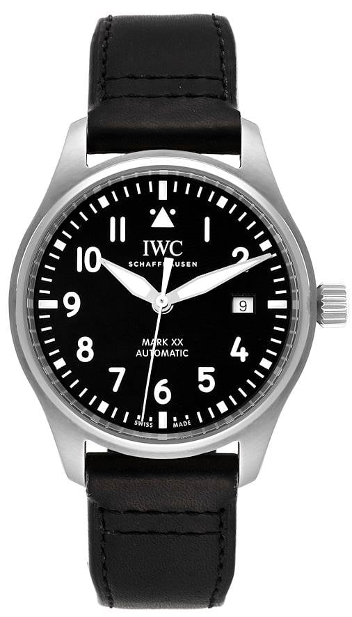 IWC Herrklocka IW328201 Pilots Svart/Läder Ø40 mm