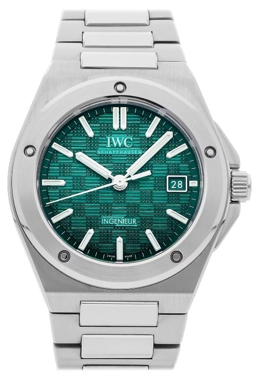 IWC Herrklocka IW328903 Ingenieur Automatic 40 Grön/Stål Ø40 mm