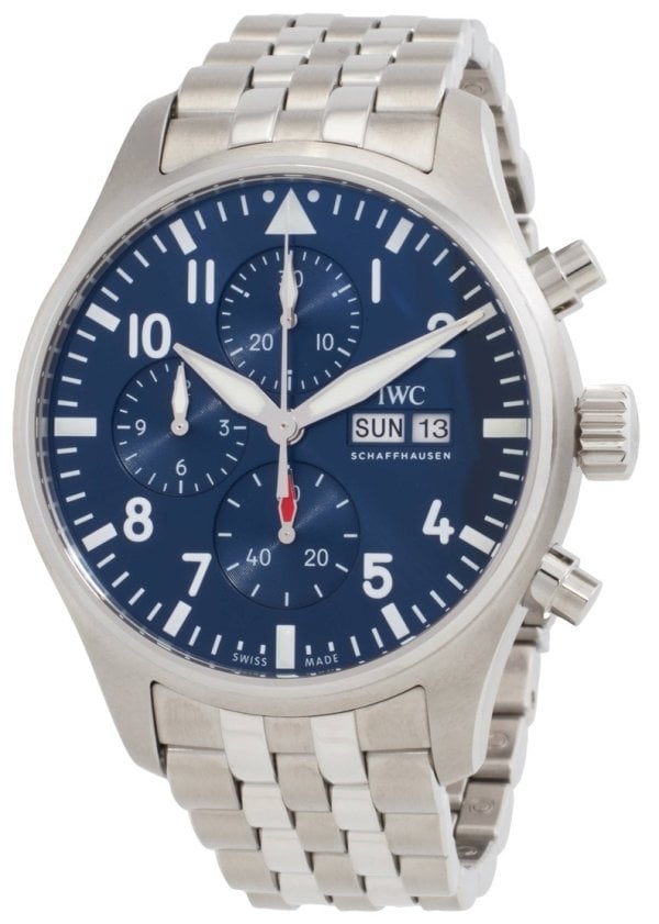 IWC Herrklocka IW378004 Aquatimer Blå/Stål Ø43 mm