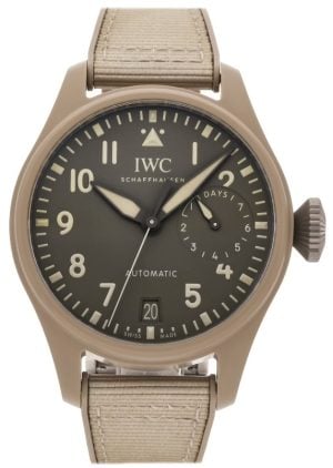 IWC Herrklocka IW506003 Big Pilot Grå/Läder Ø46 mm