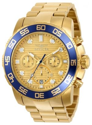Invicta Herrklocka 22227 Pro Diver Guld/Gulguldtonat stål Ø50 mm