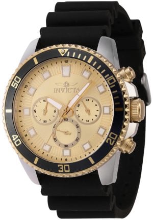 Invicta Herrklocka 46128 Pro Diver Guld/Gummi Ø45 mm