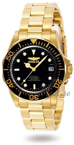 Invicta Herrklocka 8929 Pro Diver Svart/Gulguldtonat stål Ø40 mm