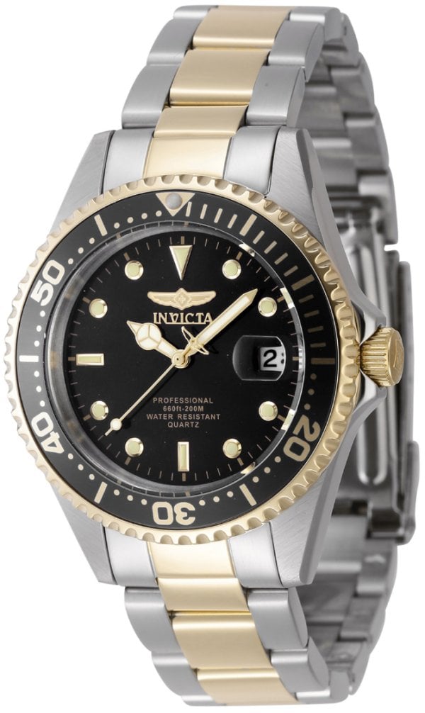 Invicta Herrklocka 8934OB Pro Diver Svart/Gulguldtonat stål Ø37.5 mm