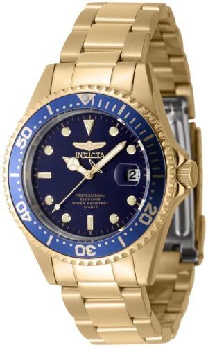 Invicta Herrklocka 8937OB Pro Diver Blå/Gulguldtonat stål Ø37.5 mm