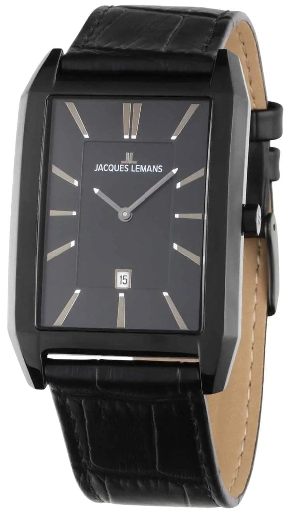 Jacques Lemans Herrklocka 1-2160F Torino Svart/Läder Ø34 mm