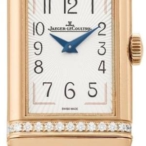 Jaeger LeCoultre Damklocka 3342520 Reverso Silverfärgad/Läder