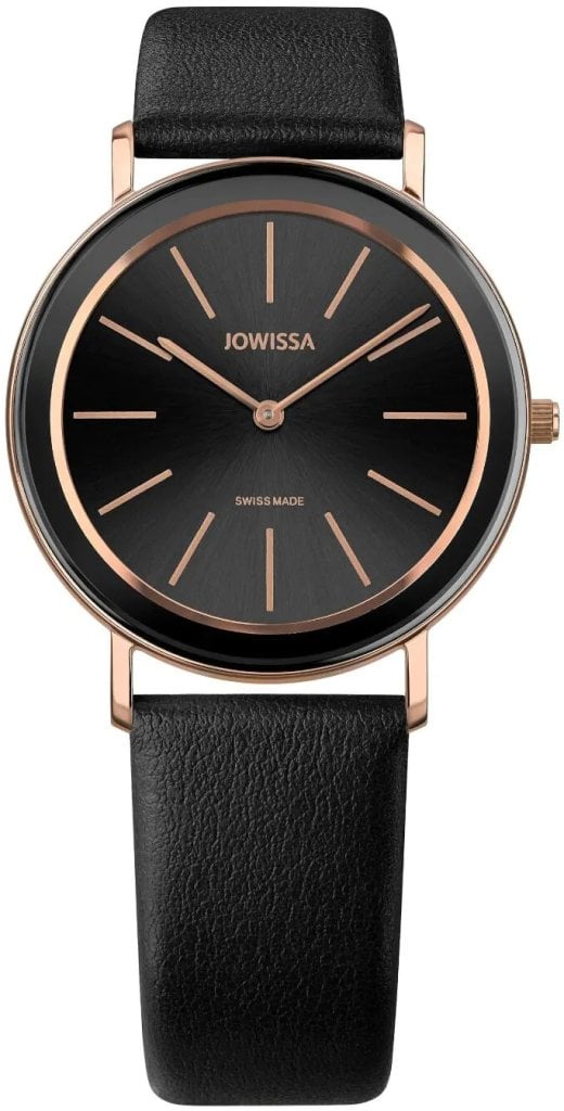 Jowissa Damklocka J5.387.L Alto Svart/Läder Ø35 mm