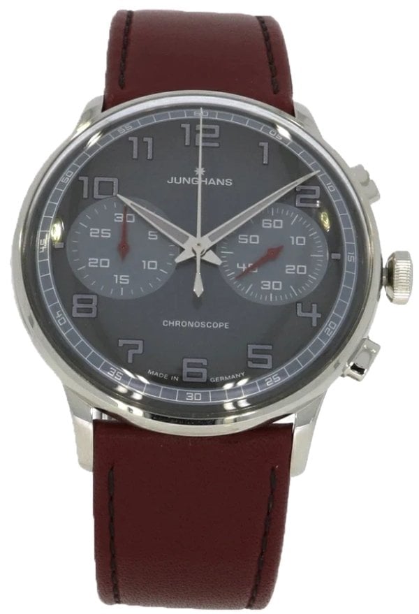 Junghans Herrklocka 27/3685.00 Meister Grå/Läder Ø40.8 mm