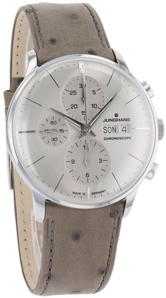 Junghans Herrklocka 27/4223.02 Meister Chronoscope Grå/Läder Ø40.7