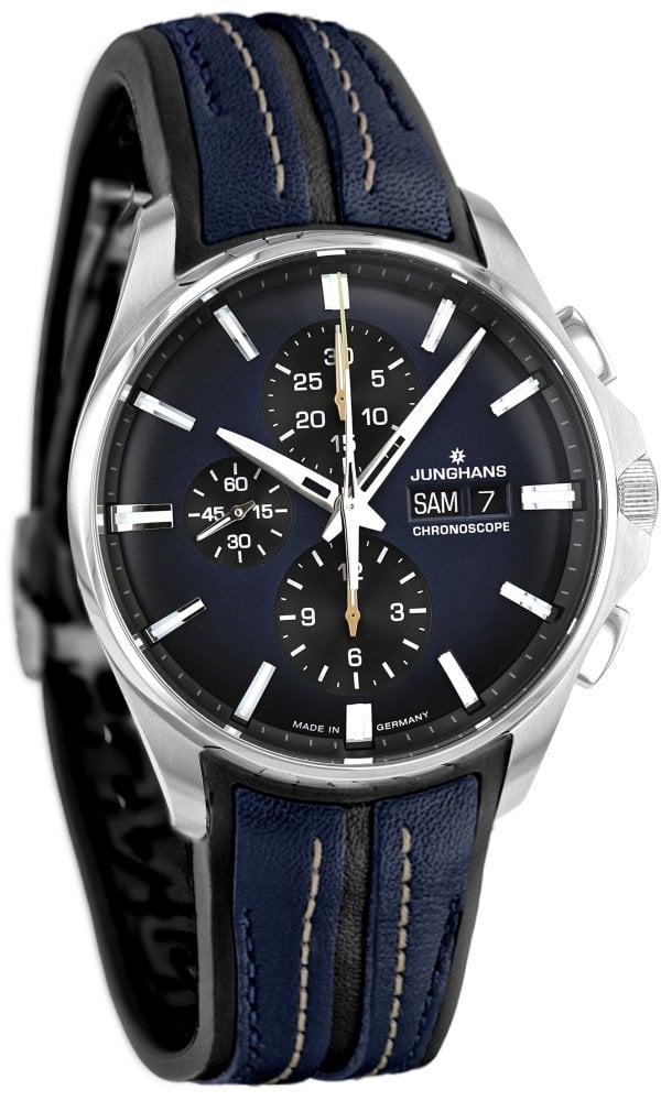 Junghans Herrklocka 27/4227.00 Meister Blå/Gummi Ø45 mm