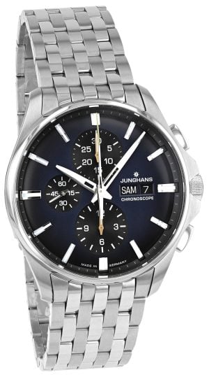 Junghans Herrklocka 27/4228.44 Meister Blå/Stål Ø45 mm