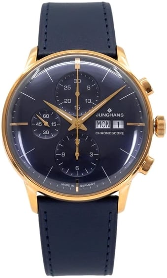 Junghans Herrklocka 27/7024.02 Meister Blå/Läder Ø40.7 mm