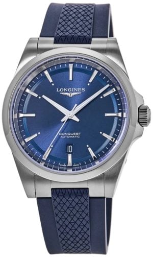 Longines Herrklocka L3.830.4.92.9 Conquest Blå/Gummi Ø41 mm
