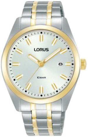 Lorus Herrklocka RH978PX9 Dress Vit/Gulguldtonat stål Ø39 mm