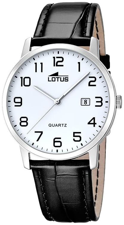 Lotus Herrklocka 18239/1 Classic Vit/Läder Ø40 mm