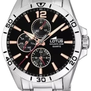 Lotus Herrklocka 18812/6 Classic Svart/Stål Ø42 mm