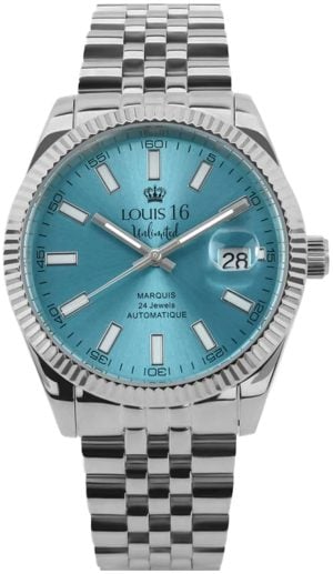Louis XVI Herrklocka LXVI3021 Marquis Turkos/Stål Ø42 mm